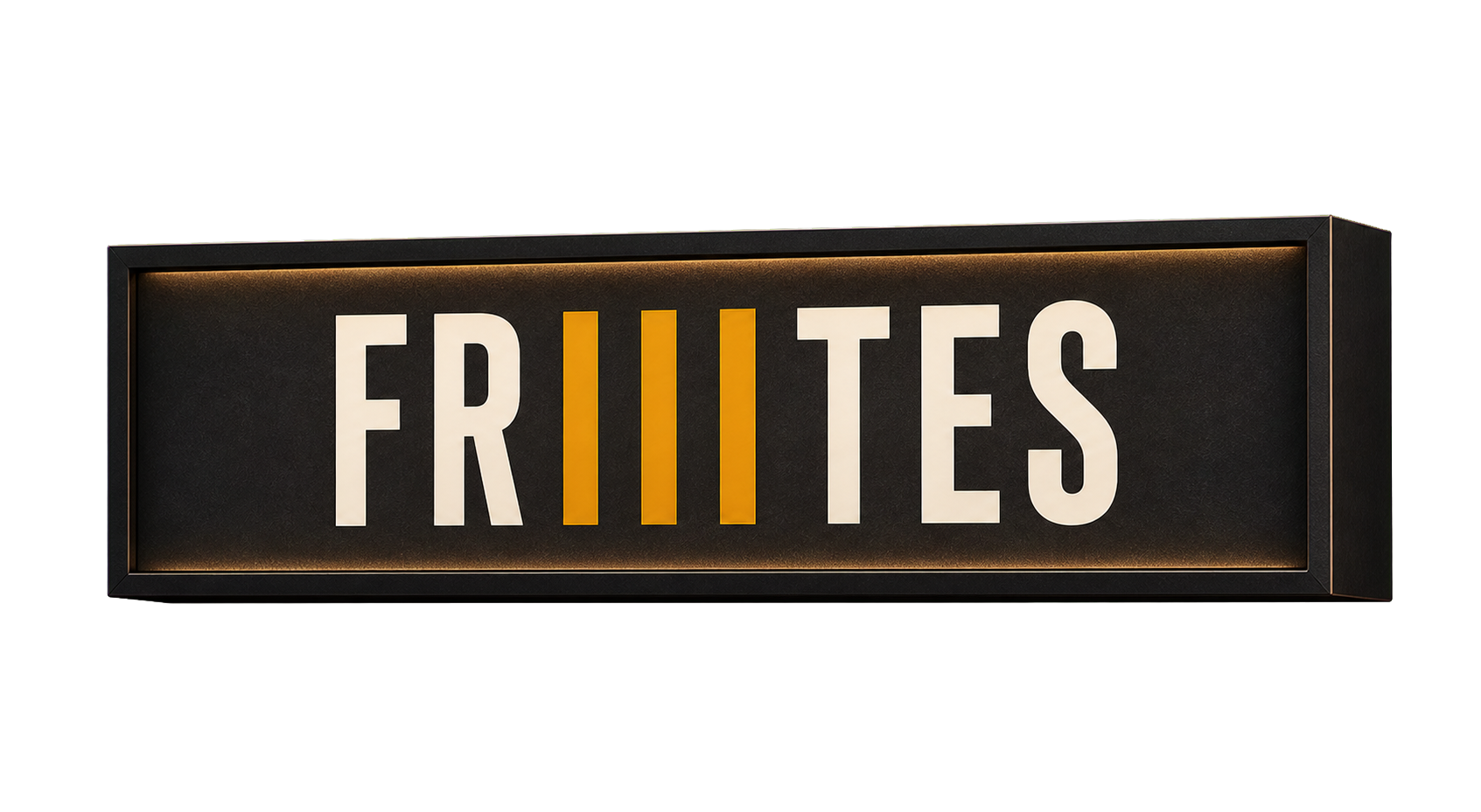 Black Friiites storefront fascia sign