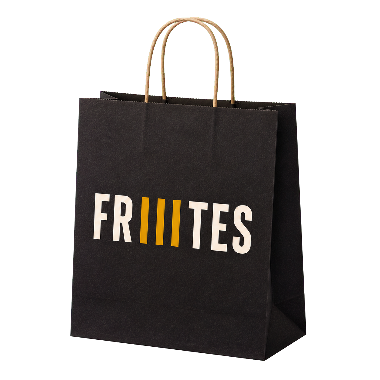 Black Friiites takeaway bag